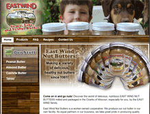 Tablet Screenshot of eastwindnutbutters.com